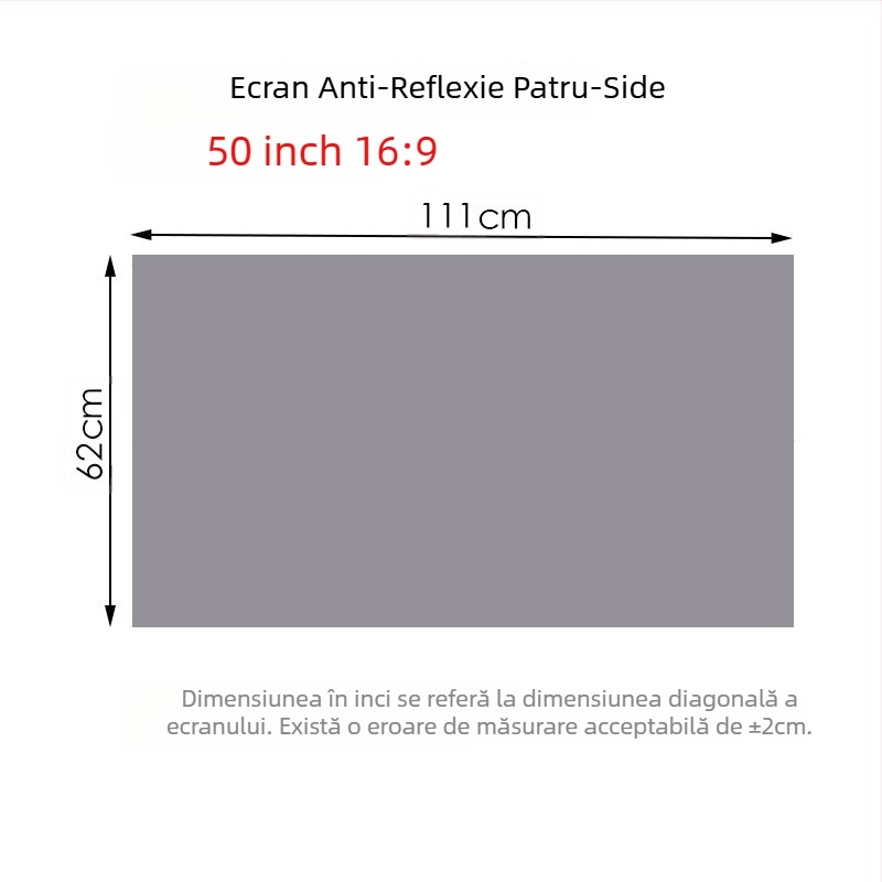 NICEFOUR SK1 Ecran de proiecție pliabil anti-reflexie, greutate 100–820 g, marcă privată autorizată, unghi de vizualizare 0–40°