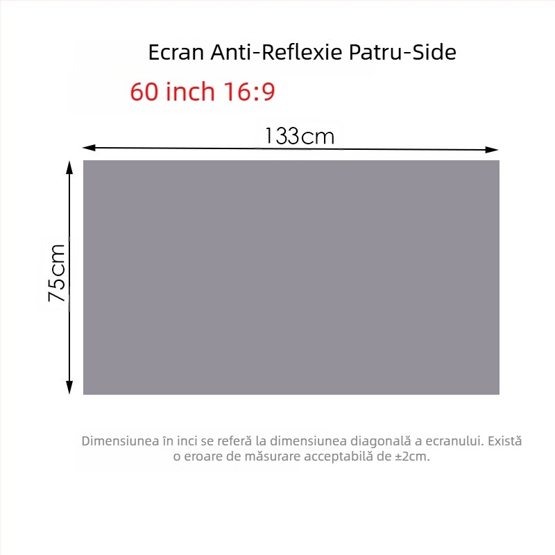 NICEFOUR SK1 Ecran de proiecție pliabil anti-reflexie, greutate 100–820 g, marcă privată autorizată, unghi de vizualizare 0–40°