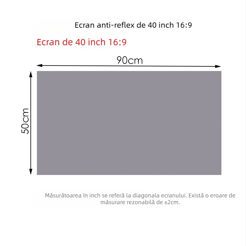 NICEFOUR SK1 Ecran de proiecție pliabil anti-reflexie, greutate 100–820 g, marcă privată autorizată, unghi de vizualizare 0–40°
