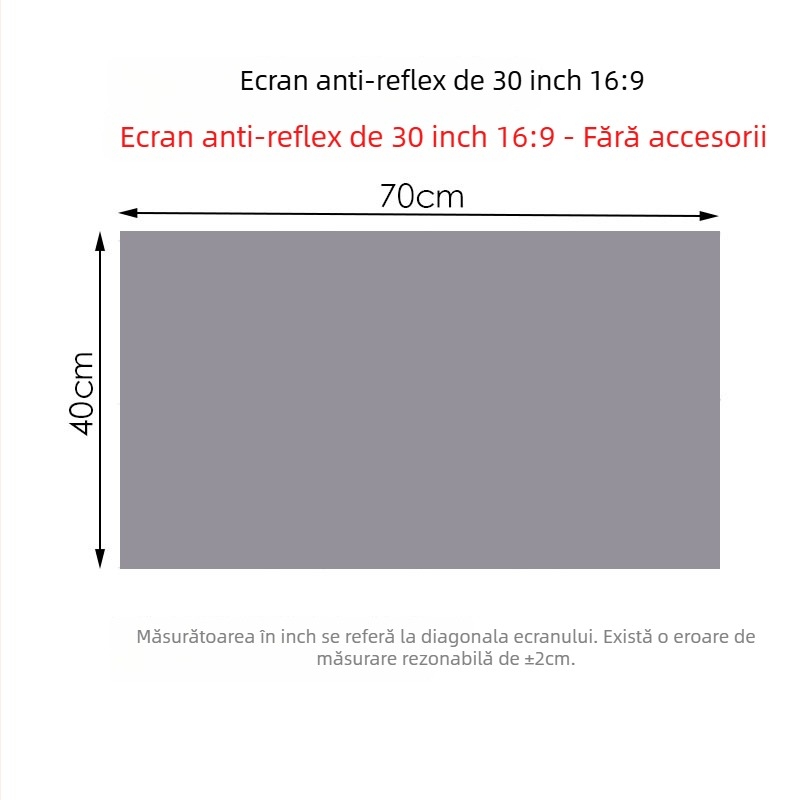 NICEFOUR SK1 Ecran de proiecție pliabil anti-reflexie, greutate 100–820 g, marcă privată autorizată, unghi de vizualizare 0–40°