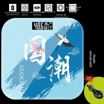 Cântar electronic pentru corp în stil chinezesc, precis, cadou ideal pentru femei