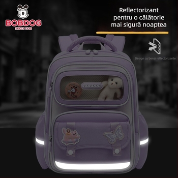 Ghiozdan școlar unisex pentru clasele 1–6, capacitate mare, din material Oxford, respirabil, impermeabil, curele cu pernă de aer