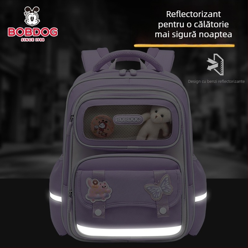 Ghiozdan școlar unisex pentru clasele 1–6, capacitate mare, din material Oxford, respirabil, impermeabil, curele cu pernă de aer