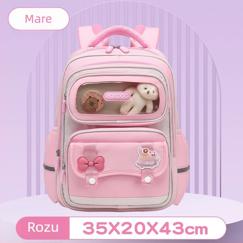 Ghiozdan școlar unisex pentru clasele 1–6, capacitate mare, din material Oxford, respirabil, impermeabil, curele cu pernă de aer