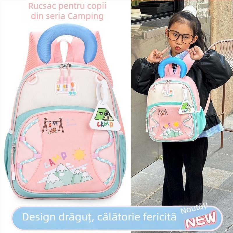 Rucsac pentru grădiniță cu design patchwork, respirabil, ultraușor, rezistent la uzură, pliabil, imprimeu anime, bretele curbate