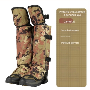 Gaiter TPU pentru încălțăminte, tub lung, unisex, pentru drumeții de iarnă și toamnă în zăpadă și nisip