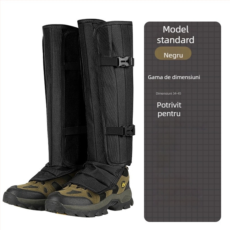 Gaiter TPU pentru încălțăminte, tub lung, unisex, pentru drumeții de iarnă și toamnă în zăpadă și nisip