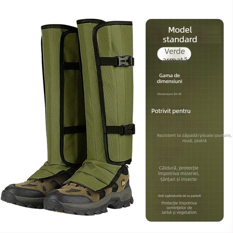 Gaiter TPU pentru încălțăminte, tub lung, unisex, pentru drumeții de iarnă și toamnă în zăpadă și nisip