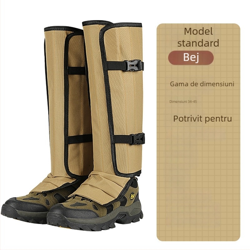 Gaiter TPU pentru încălțăminte, tub lung, unisex, pentru drumeții de iarnă și toamnă în zăpadă și nisip