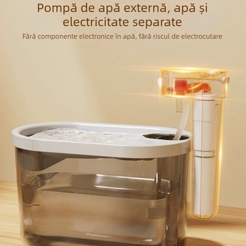 PetTrace Distribuitor de apă fără fir pentru câini și pisici, model P10815, detașabil, 852 g