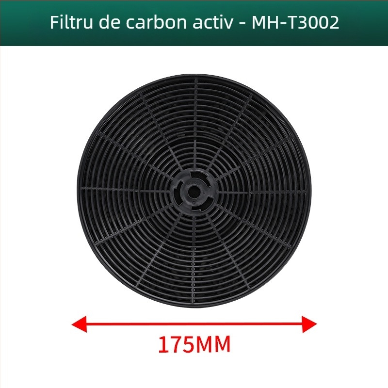 Manhe Filtru cu carbon activ pentru hota de bucătărie, circulație internă, montaj pe suprafață, model Activated carbon