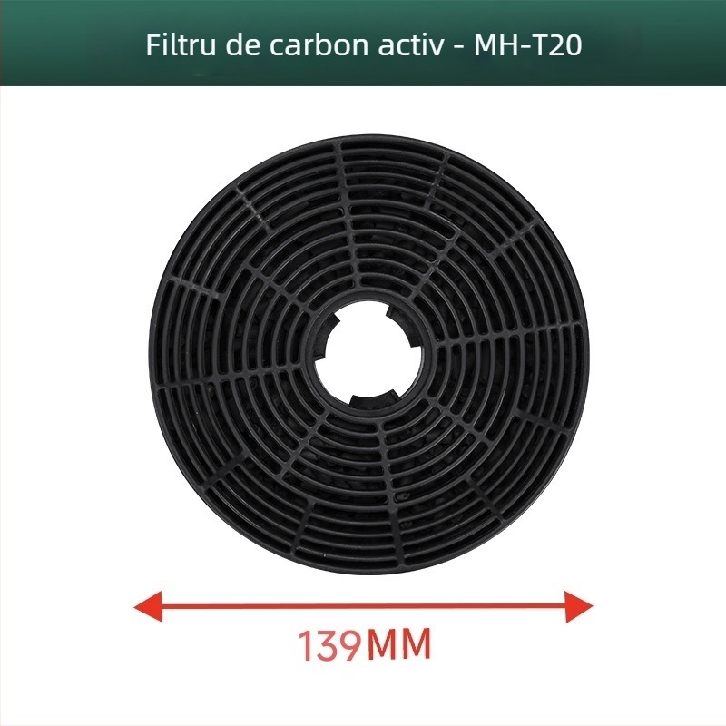 Manhe Filtru cu carbon activ pentru hota de bucătărie, circulație internă, montaj pe suprafață, model Activated carbon