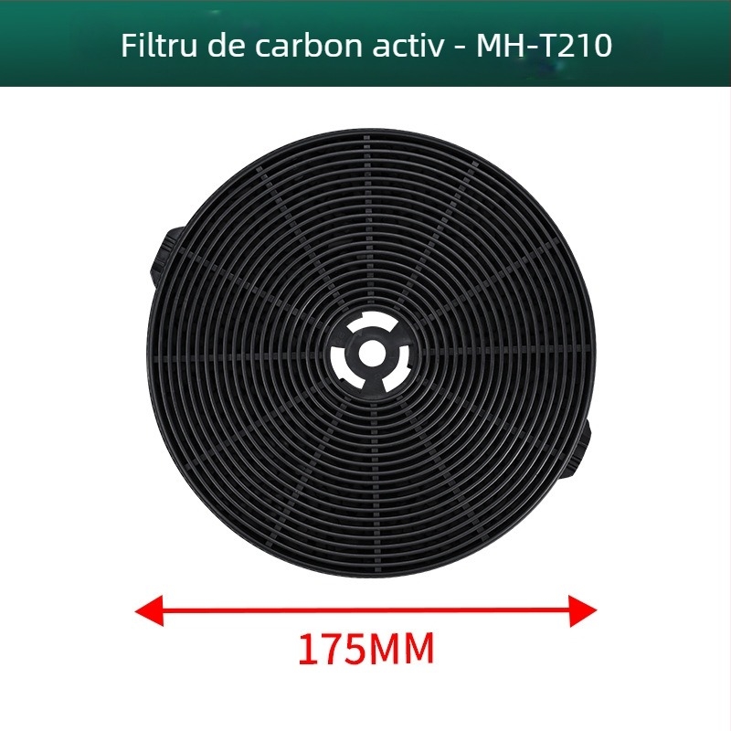 Manhe Filtru cu carbon activ pentru hota de bucătărie, circulație internă, montaj pe suprafață, model Activated carbon