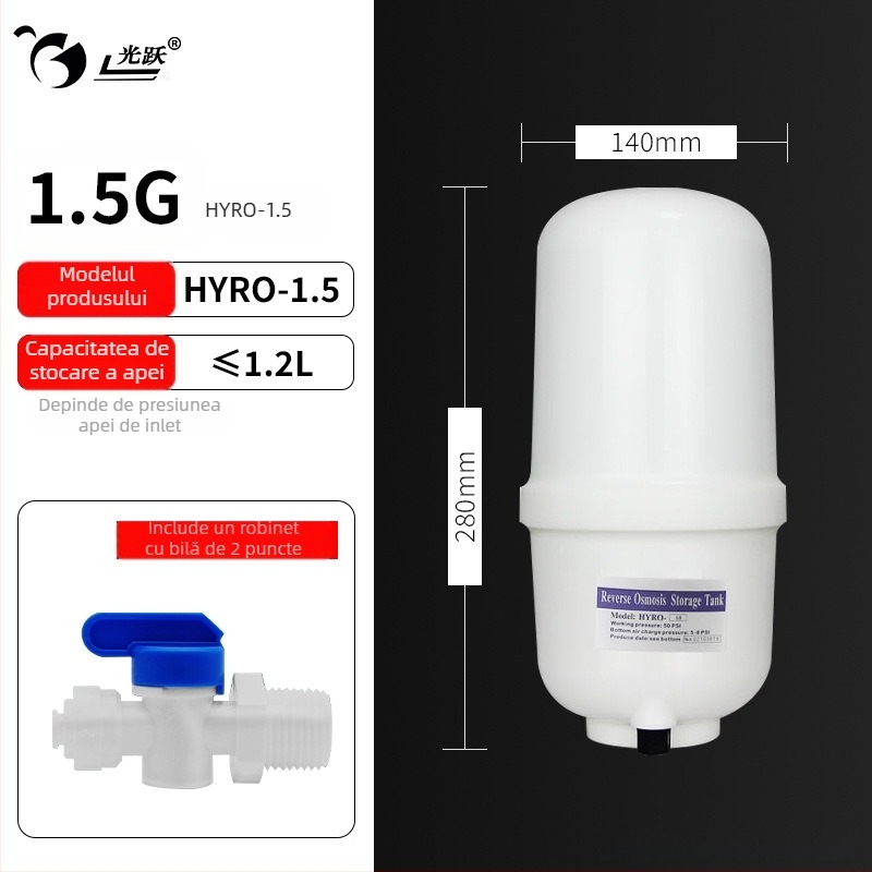 Light Leap Accesorii pentru rezervorul de stocare al purificatorului de apă – Etanșe, Anti-scurgere, Model 0.5-20G