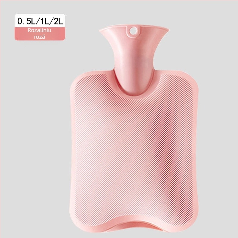Sac de apă plușat cu PVC dens, umplut cu apă, 300 g, pentru încălzirea mâinilor și picioarelor, încălzire în pat, încălzire menstruală