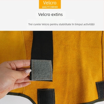 Genunchiere pentru sudură din piele de vită, 400 g, pentru sudură, tăiere, șlefuire