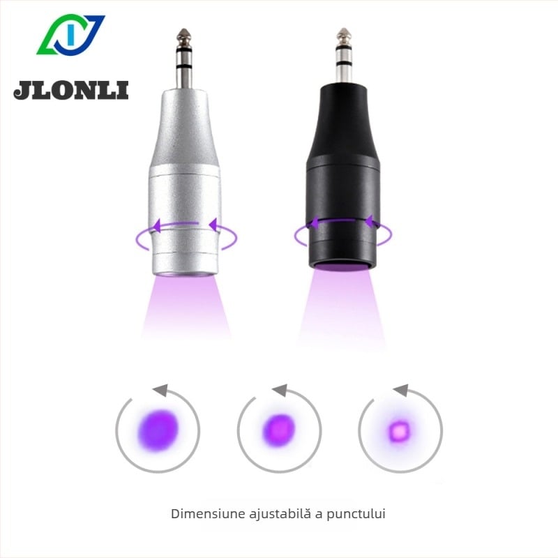 Suport lampă UV pentru gene și gel de unghii, rază de spot reglabilă, 5V, 1A, carcasă din aluminiu, JLONLI, model 009 serie