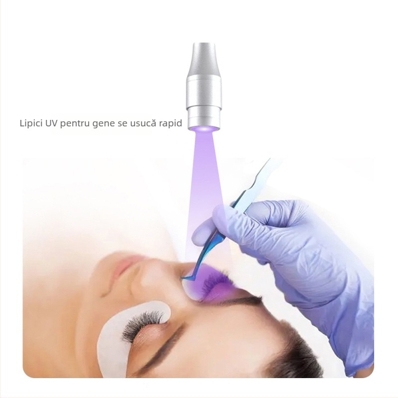 Suport lampă UV pentru gene și gel de unghii, rază de spot reglabilă, 5V, 1A, carcasă din aluminiu, JLONLI, model 009 serie