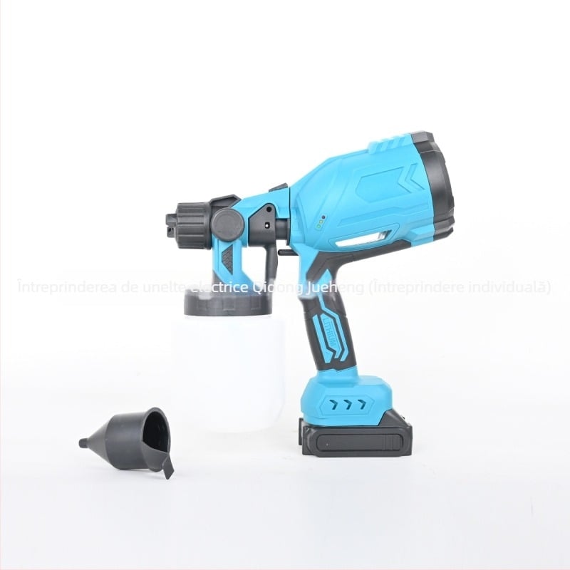 Pistol de vopsit fără fir, design compact, baterie litiu reîncărcabilă, 20V