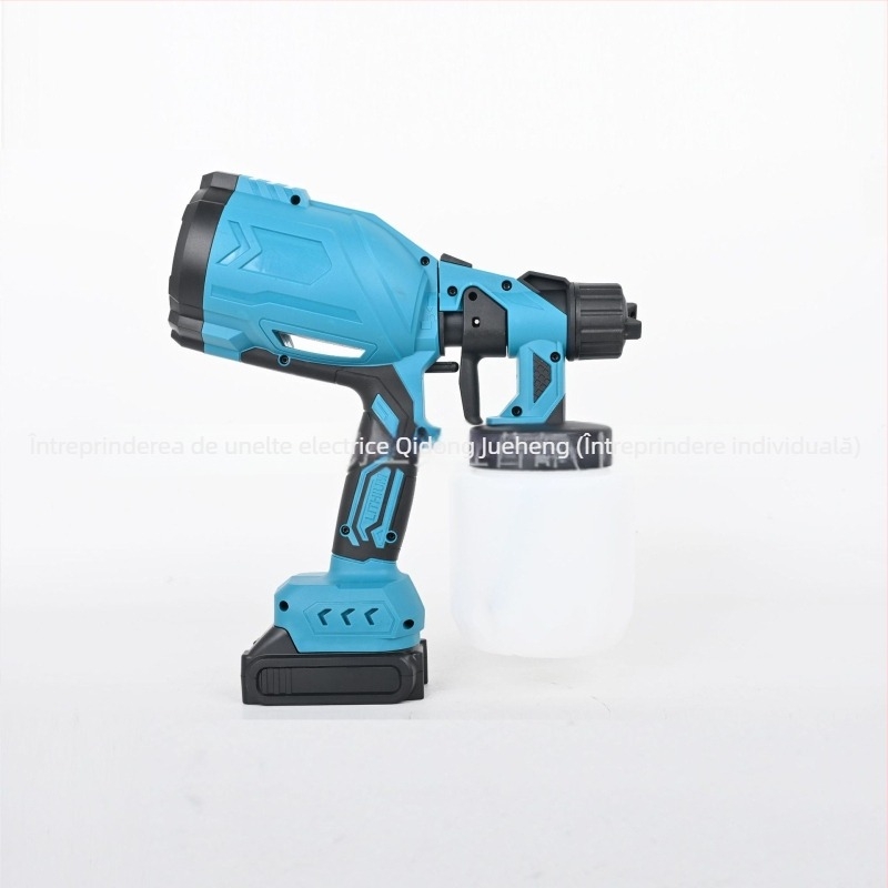 Pistol de vopsit fără fir, design compact, baterie litiu reîncărcabilă, 20V