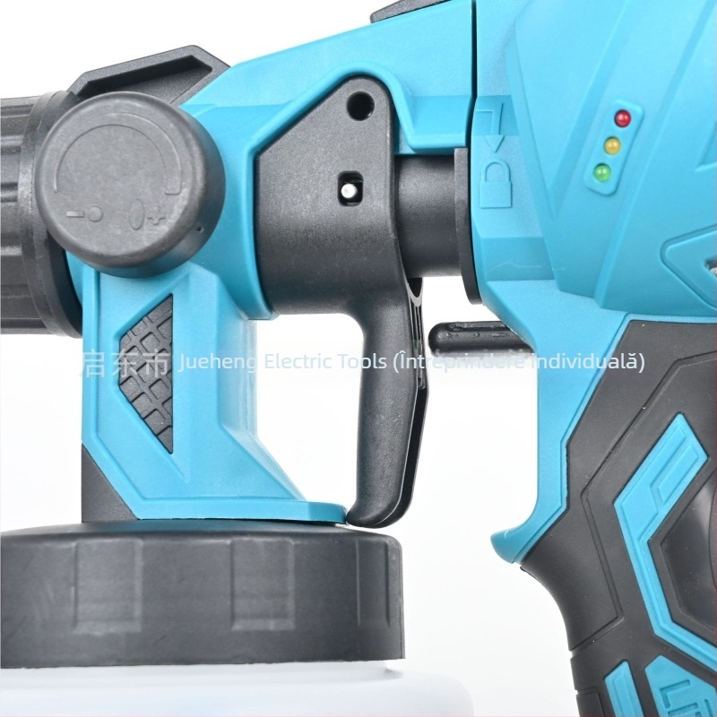 Pistol de vopsit fără fir, design compact, baterie litiu reîncărcabilă, 20V