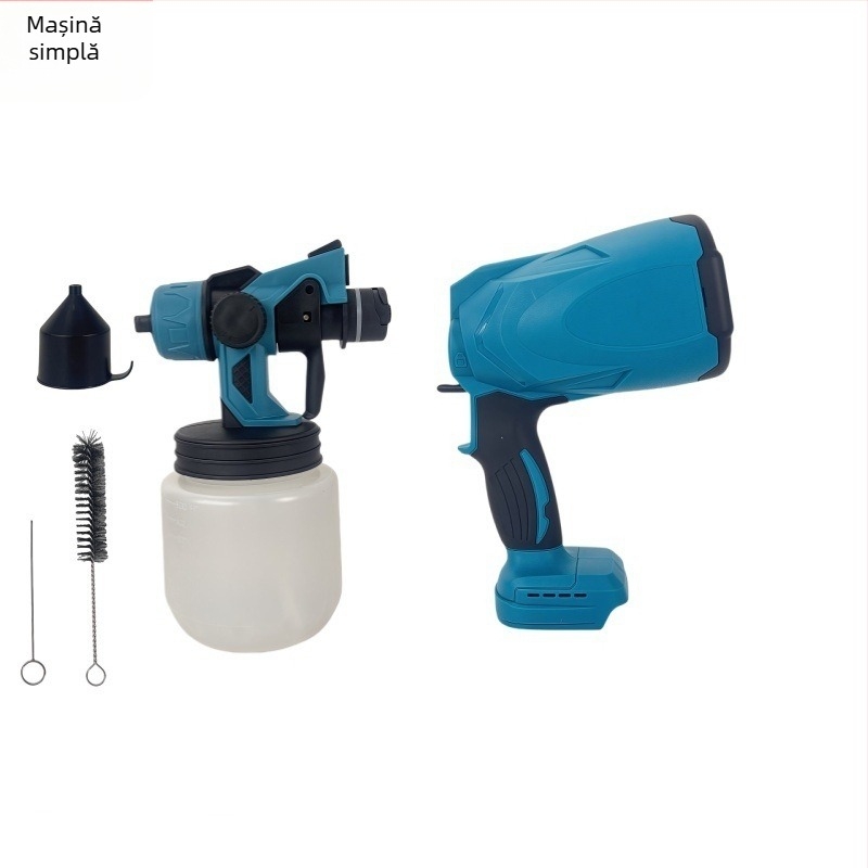 Pistol de pulverizare pentru vopsea latex - baterie litiu reîncărcabilă, presiune înaltă, 21V, pentru vopsire și pulverizare apă (baterie litiu reîncărcabilă, 21V, vopsea latex și apă)