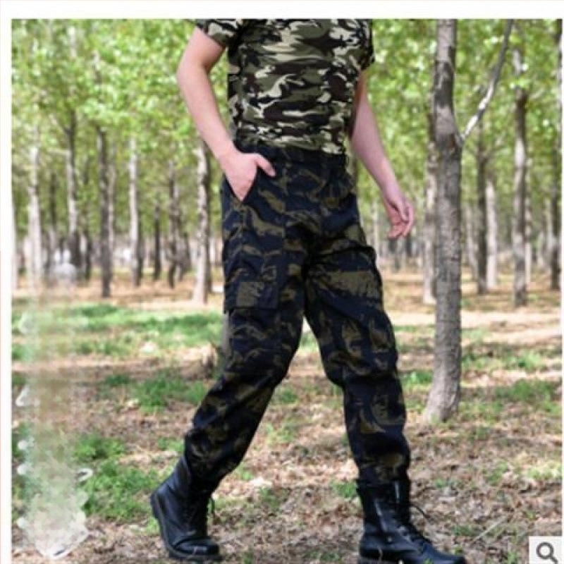 Pantaloni tactici pentru băieți, croială slim cu talie elastică, stil militar, primăvară-toamnă, pantaloni de antrenament cu mai multe buzunare pentru exterior