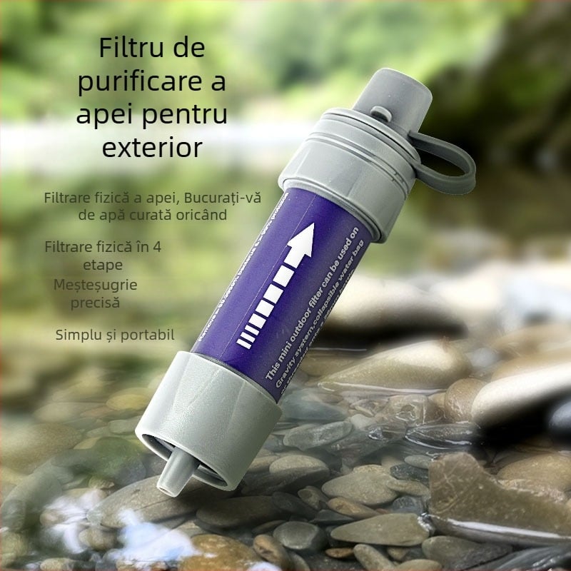 Pai portabil de filtrare a apei pentru camping în aer liber și supraviețuire — CIKERED, unelte de supraviețuire