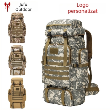 Rucsac tactic, Oxford material, camuflaj, căptușeală poliester, unisex, extensibil, protecție a coloanei pentru sporturi în aer liber