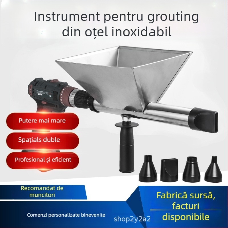 Pistol electric pentru chituri cimentare pentru rosturi la uși și ferestre, cu design antifurt, complet automat, greutate 1,35 kg, marca Yuguang