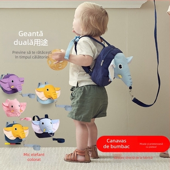 Rucsac pentru copii antipierdere, cu funie de ghidare și închidere de siguranță multifuncțională — neimportat, ambalaj 100 buc