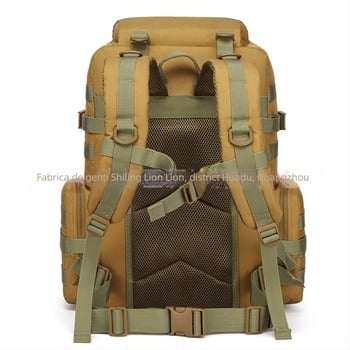 Rucsac camuflaj impermeabil pentru exterior, cu capacitate mare; material Oxford; căptușeală poliester; respirabil, rezistent la apă, uzură.