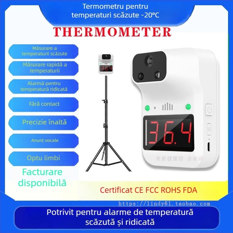 Termometru infraroșu fără contact K3+ / K3X, complet automat, măsurarea temperaturii corpului la temperaturi scăzute