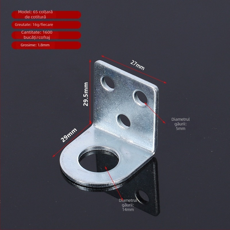 Zăvor pentru uși din fier, pentru uși din lemn și dulapuri, galvanizat, model 40-110, stil modern minimalist