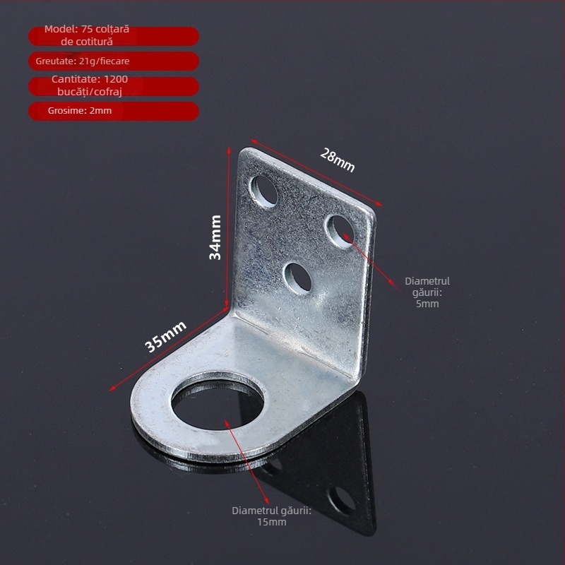 Zăvor pentru uși din fier, pentru uși din lemn și dulapuri, galvanizat, model 40-110, stil modern minimalist
