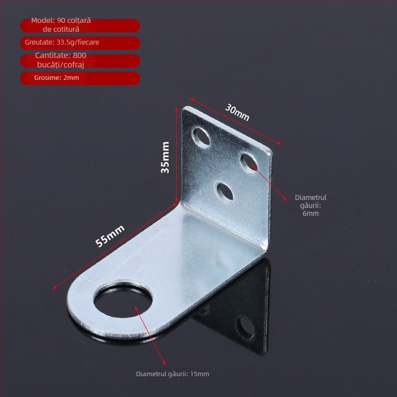 Zăvor pentru uși din fier, pentru uși din lemn și dulapuri, galvanizat, model 40-110, stil modern minimalist