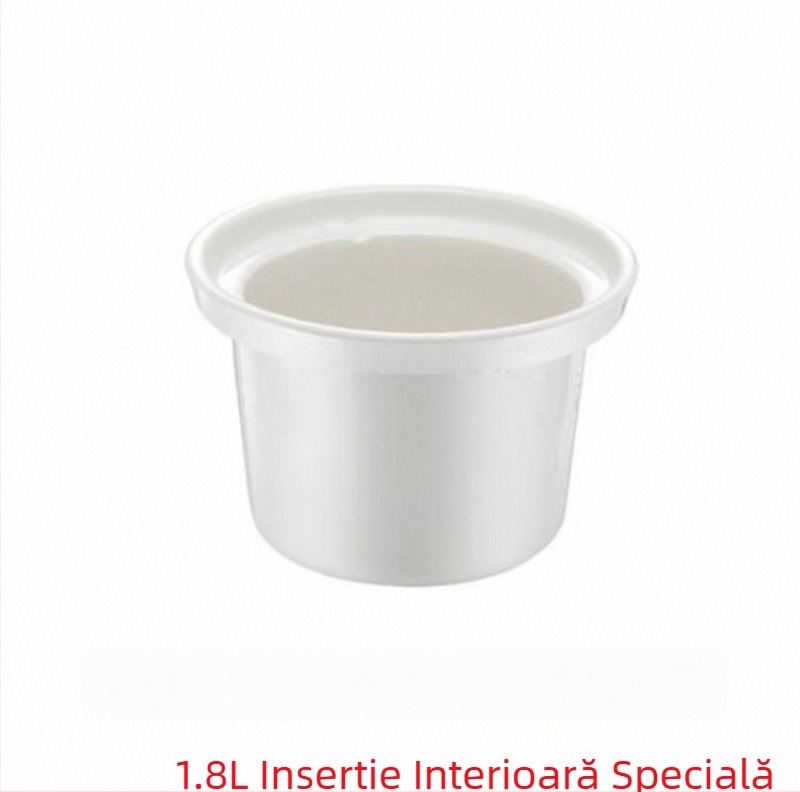 Accesorii pentru oală electrică: capac ceramic și inserție interioară, compatibile cu oala Changhong, pentru ghiveci, supe și terci