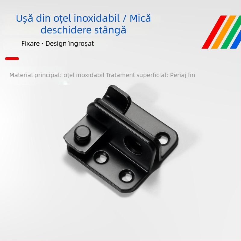 Încuietoare/hasp din oțel inoxidabil, fără găuri, pentru uși din stânga și dreapta, model BXGZYMK, design modern minimalist