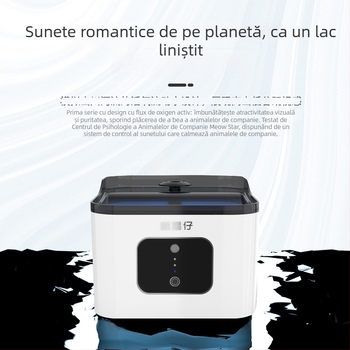 Dispenser de apă pentru animale de companie, cu senzor, 4 L capacitate, filtrare profundă, apă circulantă