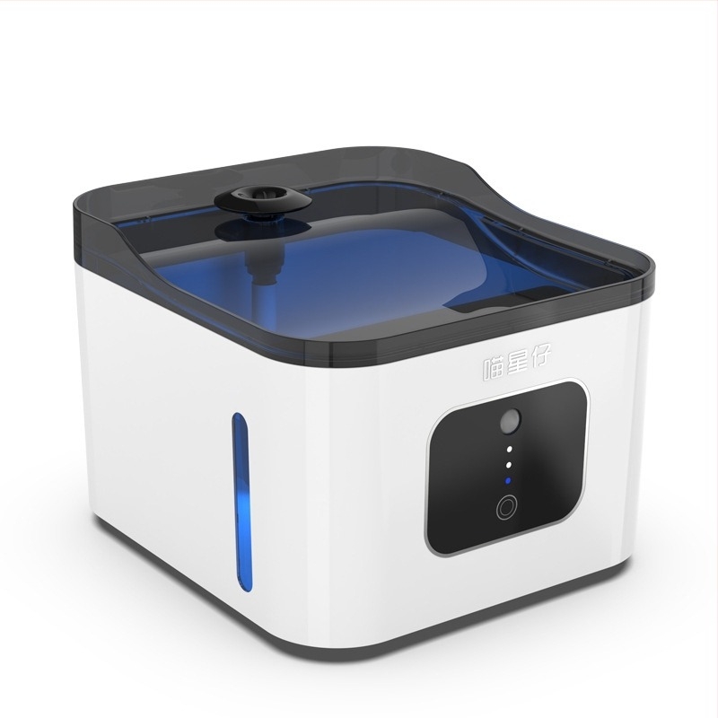 Dispenser de apă pentru animale de companie, cu senzor, 4 L capacitate, filtrare profundă, apă circulantă