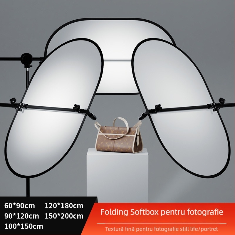 Panou fotografic pentru lumină difuză — pliabil, portabil, din aliaj de magneziu, panou difuzor, suport de studio