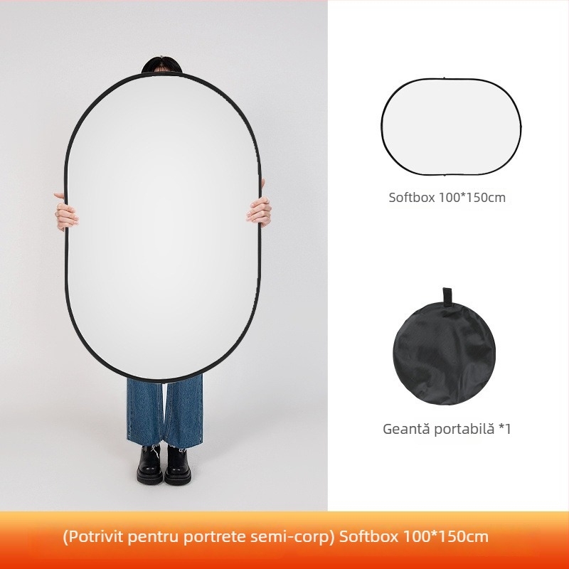 Panou fotografic pentru lumină difuză — pliabil, portabil, din aliaj de magneziu, panou difuzor, suport de studio
