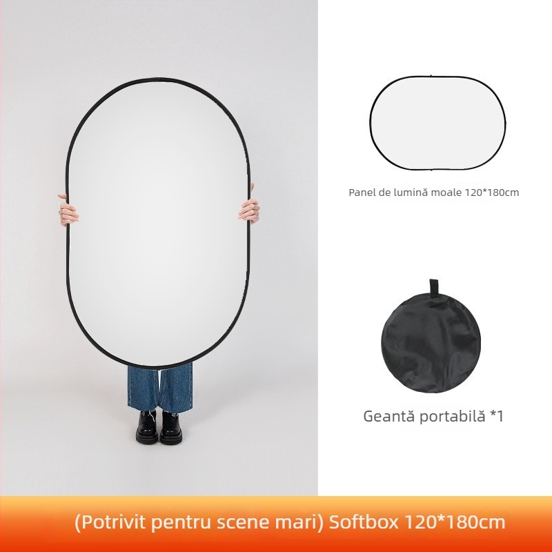 Panou fotografic pentru lumină difuză — pliabil, portabil, din aliaj de magneziu, panou difuzor, suport de studio