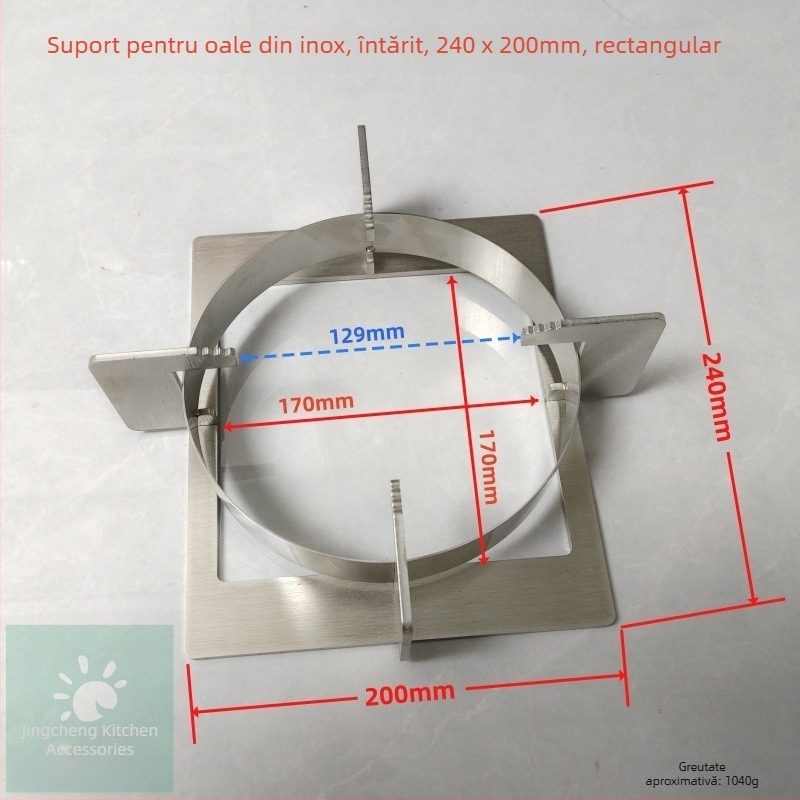 Suport pentru oale de aragaz - raft antiderapant, accesoriu pentru ținerea vaselor, model: Gas stove pot holder