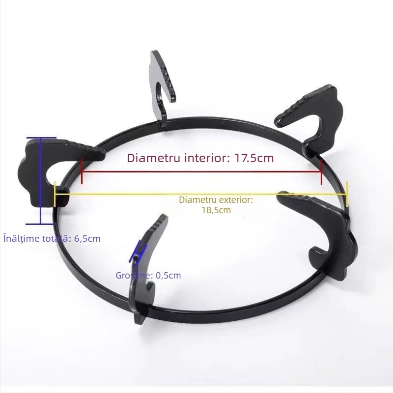 Suport circular pentru aragaz cu gaz, universal, antiderapant, suport pentru oală de lapte