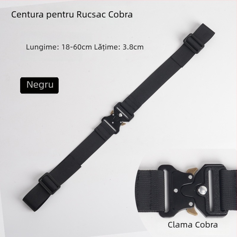 Bretea din nylon pentru rucsac, anti-derapaj, cataramă din aliaj Cobra, multifuncțional
