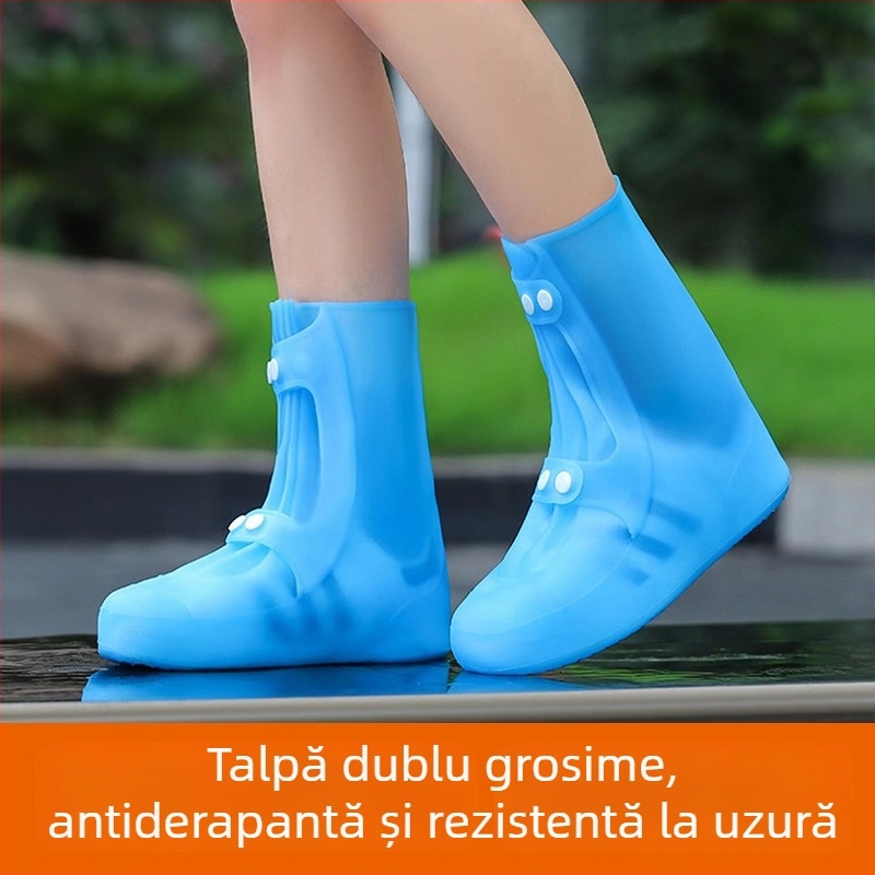 Huse de ploaie pentru pantofi pentru bărbați, impermeabile, antiderapante, PVC