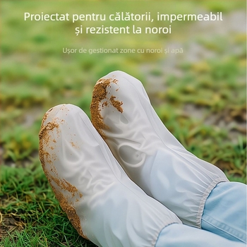 Capace de pantofi pentru drumeții și alpinism, de unică folosință, antiderapante, groase și rezistente, origine Yiwu, marcă Friendly, material PE, stil simplu