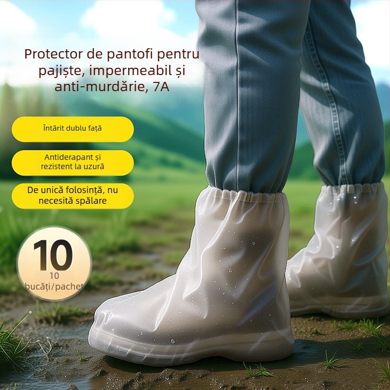 Capace de pantofi pentru drumeții și alpinism, de unică folosință, antiderapante, groase și rezistente, origine Yiwu, marcă Friendly, material PE, stil simplu