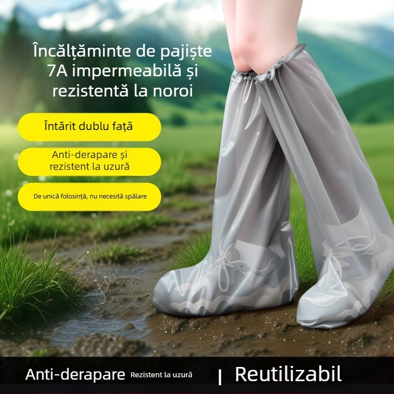 Capace de pantofi pentru drumeții și alpinism, de unică folosință, antiderapante, groase și rezistente, origine Yiwu, marcă Friendly, material PE, stil simplu
